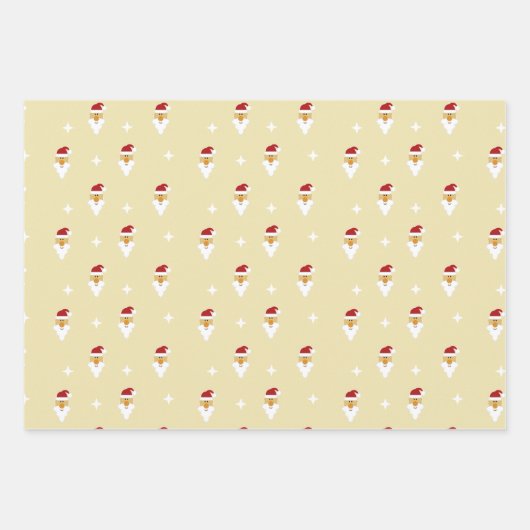 Weihnachtsmuster Geschenkpapier Set (Vorderseite 3)