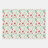 Weihnachtsmuster Geschenkpapier Set (Vorderseite 3)
