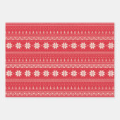 Weihnachtsmuster Geschenkpapier Set (Vorderseite)