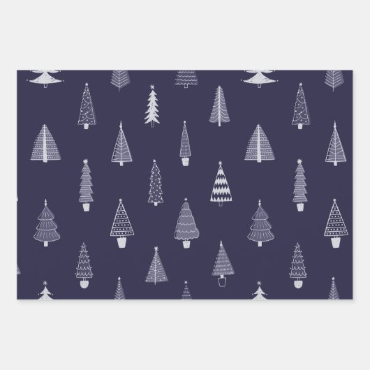 Weihnachtsmuster Geschenkpapier Set (Vorderseite 3)