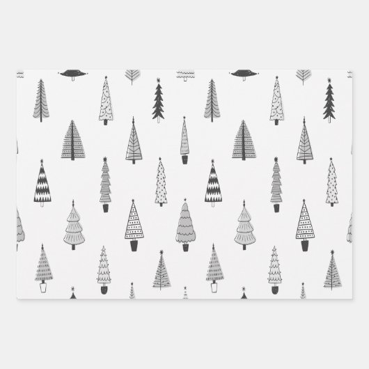 Weihnachtsmuster Geschenkpapier Set (Vorderseite 2)