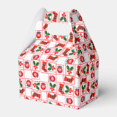 Weihnachtsmuster Geschenkschachtel (Rückseite)