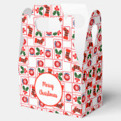 Weihnachtsmuster Geschenkschachtel (Geöffnet)