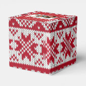 Weihnachtsmuster Geschenkschachtel (Rückseite)