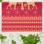 Weihnachtsmuster Geschirrtuch (Gefaltet)