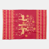 Weihnachtsmuster Geschirrtuch (Horizontal)