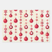 Weihnachtsmuster Glitzer phantastisch für Geschenkpapier Set (Vorderseite 3)