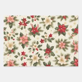 Weihnachtsmuster Glitzer phantastisch für Geschenkpapier Set