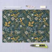 Weihnachtsmuster Gold und Weiß Seidenpapier (Handwerk)