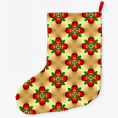 Weihnachtsmuster Großer Weihnachtsstrumpf (Rückseite)