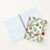 Weihnachtsmuster Grün und Rot - Notizblock (Innenseite)