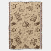 Weihnachtsmuster handgezeichnet decke (Vorderseite Vertikal)