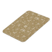 Weihnachtsmuster handgezeichnet magnet (Linke Seite)