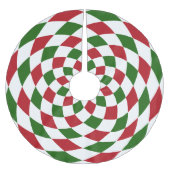 Weihnachtsmuster Harlequin Pattern Polyester Weihnachtsbaumdecke (Vorderseite)