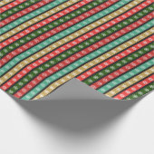Weihnachtsmuster im dunklen Hintergrund Geschenkpapier (Ecke)