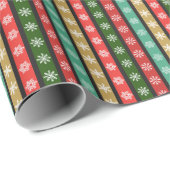Weihnachtsmuster im dunklen Hintergrund Geschenkpapier (Rolleneckpunkt)