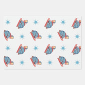 Weihnachtsmuster im Jahrgang, Kinderspielplatz im Geschenkpapier Set (Vorderseite 2)