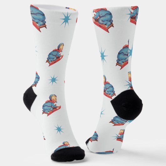 Weihnachtsmuster im Jahrgang, Kinderspielplatz im Socken (Gewinkelt)