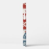 Weihnachtsmuster im Patchwork-Stil. Traditionell Case-Mate iPhone Hülle (Rückseite / Rechts)