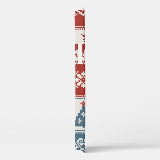 Weihnachtsmuster im Patchwork-Stil. Traditionell Case-Mate iPhone Hülle (Rückseite / Rechts)