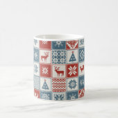 Weihnachtsmuster im Patchwork-Stil. Traditionell Kaffeetasse (Mittel)