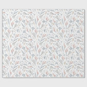 Weihnachtsmuster in farbenfrohen Pflanze im Winter Geschenkpapier (Flach)