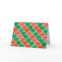 Weihnachtsmuster in Rot und Grün