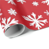 Weihnachtsmuster in Rot und Weiß Geschenkpapier (Rolleneckpunkt)