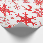 Weihnachtsmuster in Rot und Weiß Geschenkpapier (Ecke)
