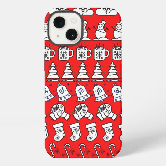 Weihnachtsmuster iPhone hülle (Rückseite)