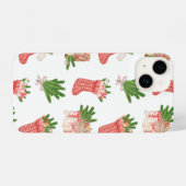 Weihnachtsmuster iPhone Hülle (Rückseite (Horizontal))