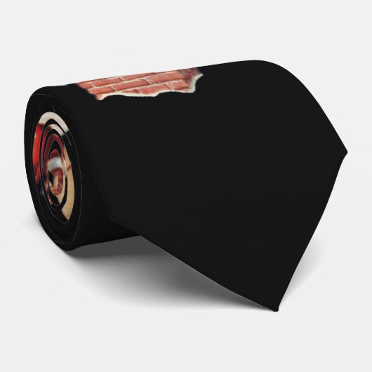 Weihnachtsmuster, Jolly Santa Claus Krawatte (Gerollt)