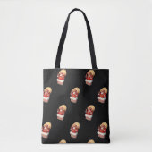 Weihnachtsmuster, Jolly Santa Claus Tasche (Vorderseite)