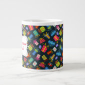 Weihnachtsmuster Jumbo-Tasse (Vorderseite)
