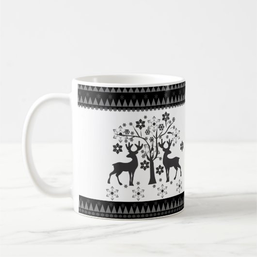 Weihnachtsmuster Kaffeetasse (Links)