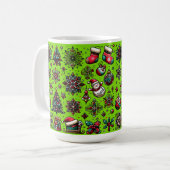 Weihnachtsmuster Kaffeetasse (Vorderseite Links)