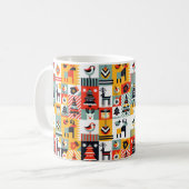 Weihnachtsmuster Kaffeetasse (Vorderseite Links)