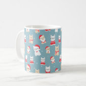 Weihnachtsmuster Kaffeetasse (Vorderseite Links)
