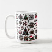 Weihnachtsmuster Kaffeetasse (Links)