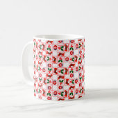 Weihnachtsmuster Kaffeetasse (Vorderseite Links)