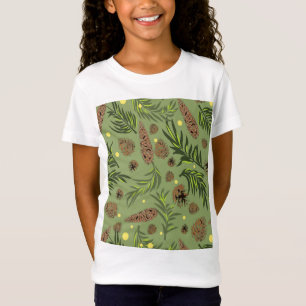 Weihnachtsmuster, Kiefer Schnee 11 T-Shirt