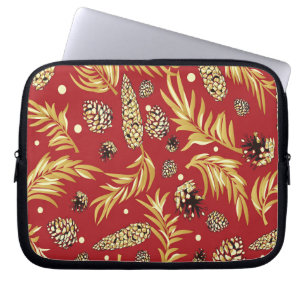 Weihnachtsmuster, Kiefer Schnee 3 Laptopschutzhülle