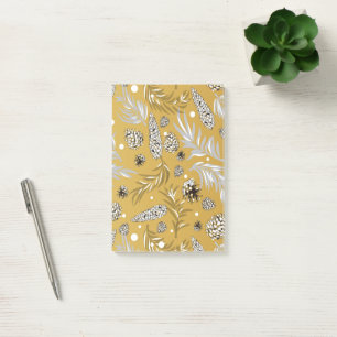 Weihnachtsmuster, Kiefer Schnee 6 Post-it Klebezettel