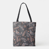 Weihnachtsmuster, Kiefer Schnee Tasche (Rückseite)