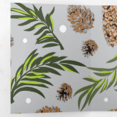 Weihnachtsmuster, Kiefernschnee 10 Dreifach Gefaltete Urlaubskarte (Innen Erste Seite)