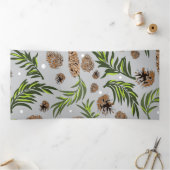 Weihnachtsmuster, Kiefernschnee 10 Dreifach Gefaltete Urlaubskarte (Innenseite)