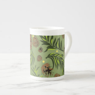 Weihnachtsmuster, Kiefernschnee 11 Porzellantasse