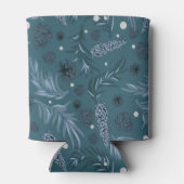 Weihnachtsmuster, Kiefernschnee 12 Dosenkühler (Rückseite)