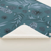 Weihnachtsmuster, Kiefernschnee 12 Sherpadecke (3/4)
