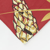 Weihnachtsmuster, Kiefernschnee 3 Fleecedecke (Ecke)